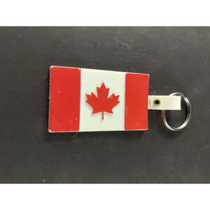 Polo Park Inc. Winnipeg Manitoba Canada Flag Plastic Keychain